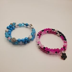 Colorful Beaded Bracelets Set